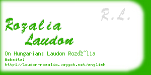 rozalia laudon business card